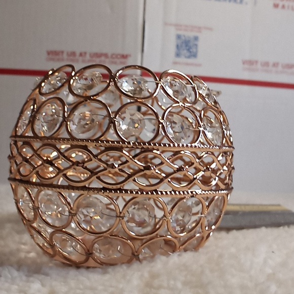 Other - NWOT Crystal Candle Holder